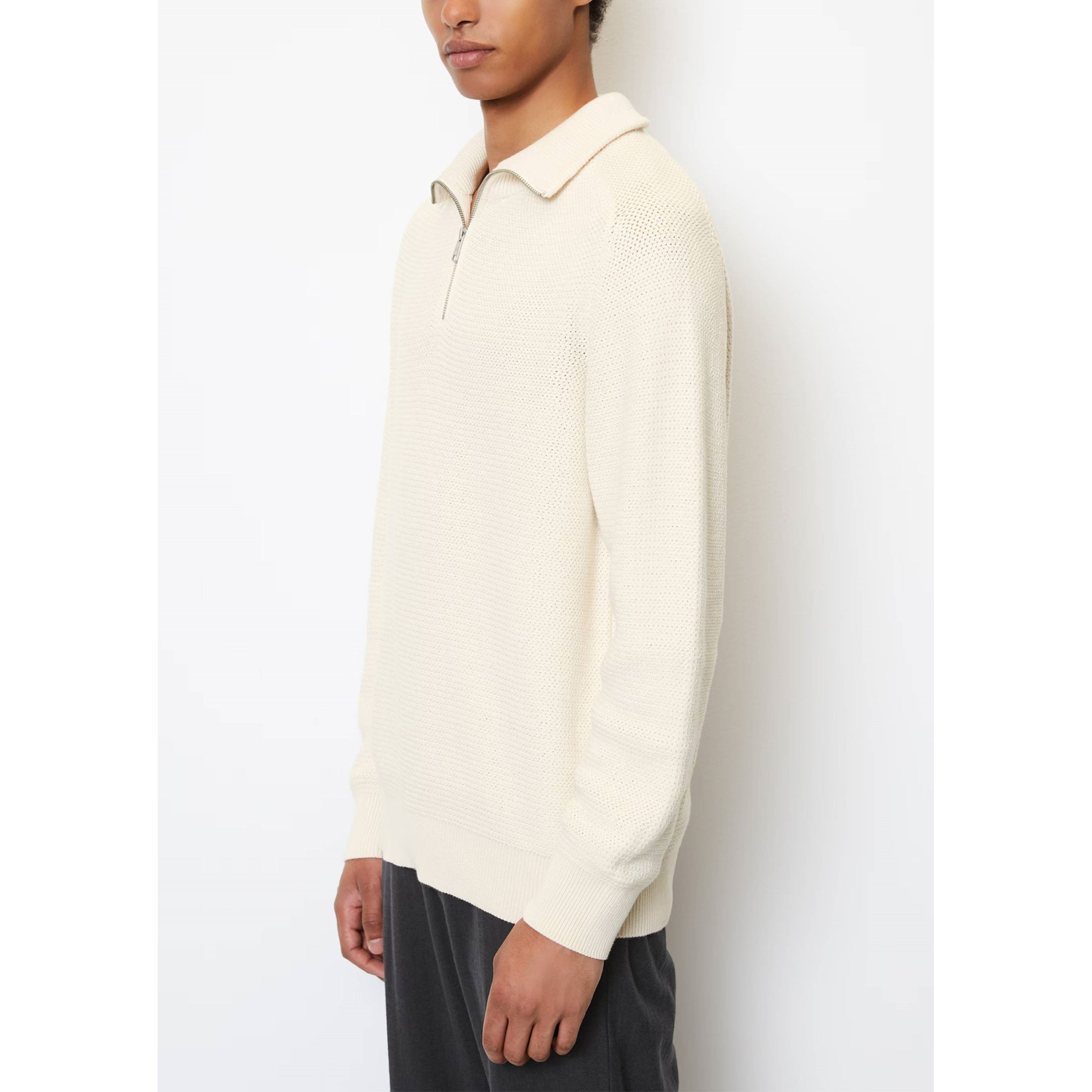 MARC O'POLO Megztinis vyrams, Balta 4