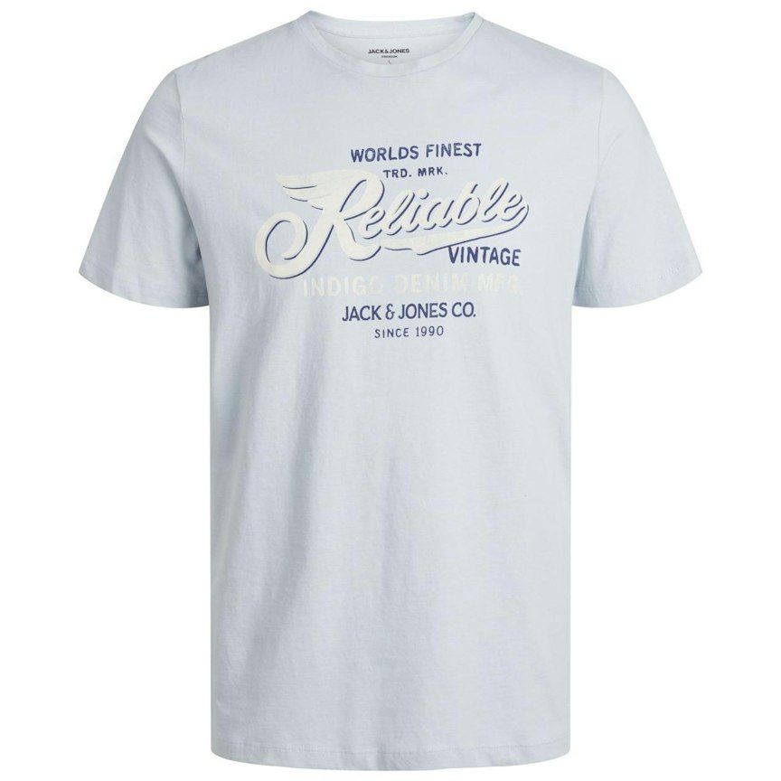 JACK & JONES Marškinėliai vyrams, Mėlyna, JPRSTAR SS TEE CREW 1