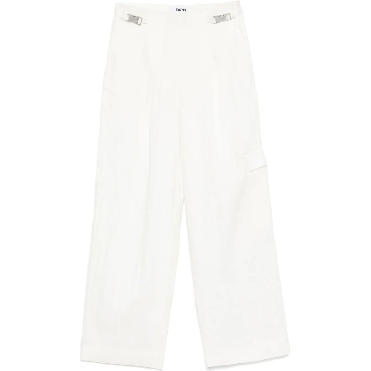 DKNY Kelnės moterims, Smėlio, Wthrd twill cargo w/ 1