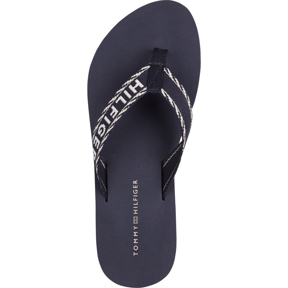 TOMMY HILFIGER Šlepetės moterims, Mėlyna, Webbing sandal 5