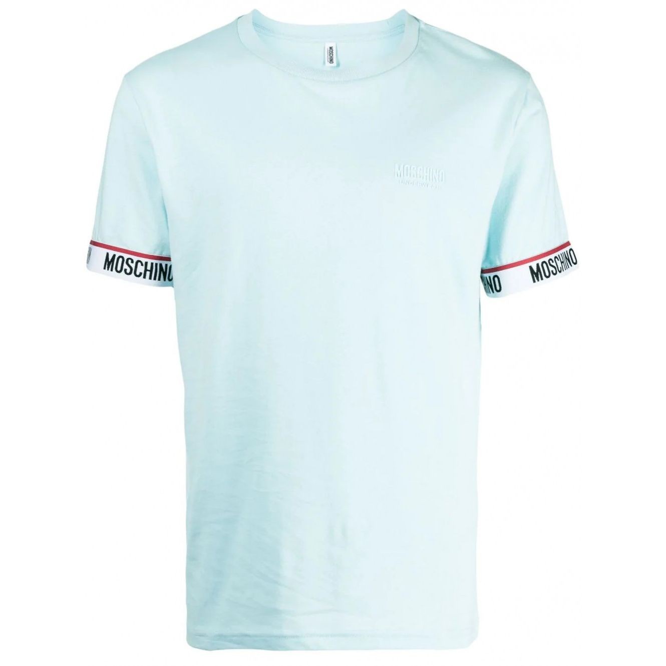 MOSCHINO UNDERWEAR Marškinėliai trump. rankovėmis vyrams, Mėlyna, Short sleeve t-shirt