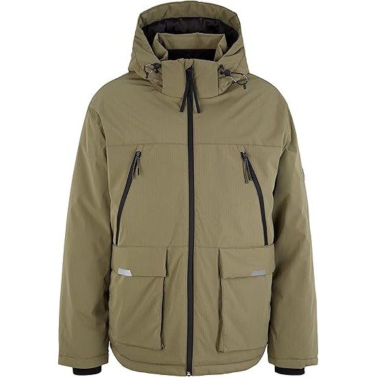 TOM TAILOR Striukė vyrams, žalia, Švarkas striukė