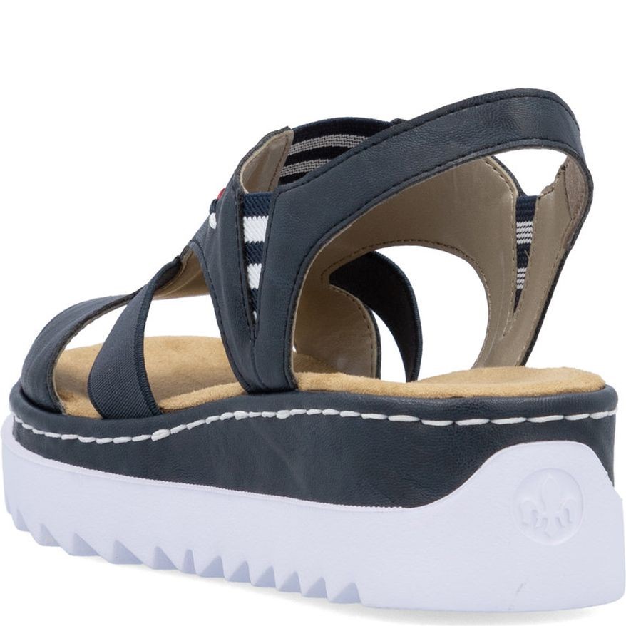 RIEKER Basutės moterims, Mėlyna, Sandals 4