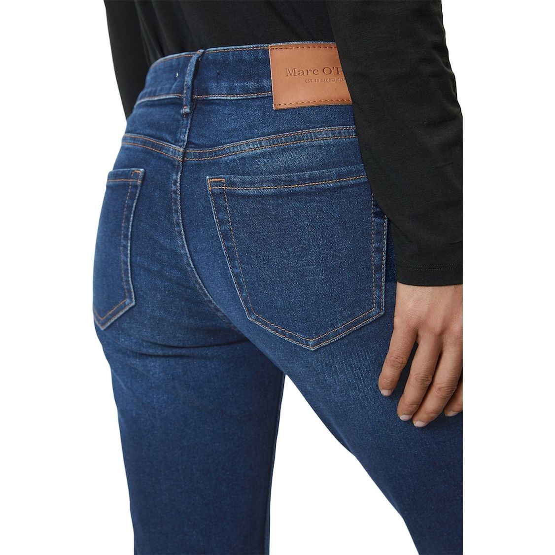 MARC O'POLO Tiesūs džinsai moterims, Mėlyna 4