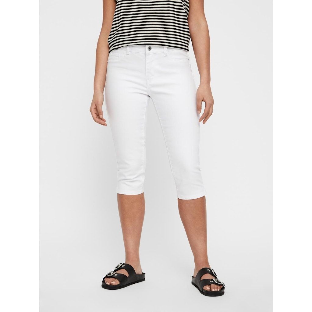 VERO MODA Marškinėliai moterims, Balta, VMHOT SEVEN NW DNM SL 3