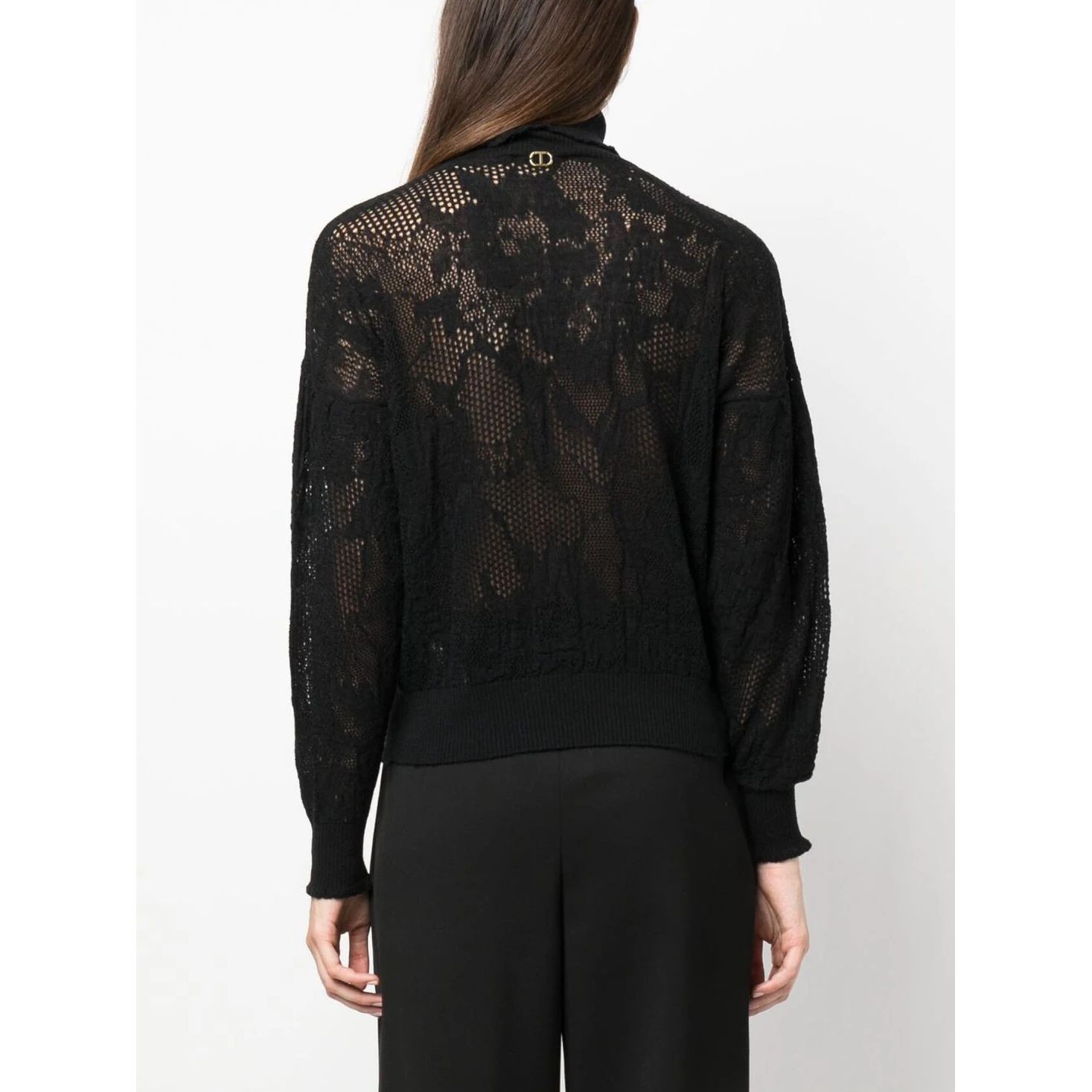 TWINSET Sportinis nertinis moterims, Juoda, Sweatshirt 4