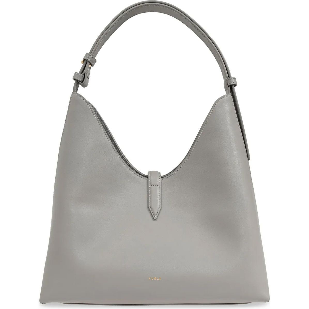 FURLA Pirkinių krepšys moterims, Pilka, Furla goccia m hobo 2