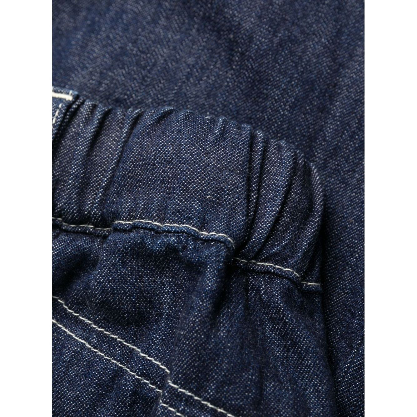 KENZO Platūs džinsai moterims, Mėlyna, Rinse denim wide sailor jeans 4