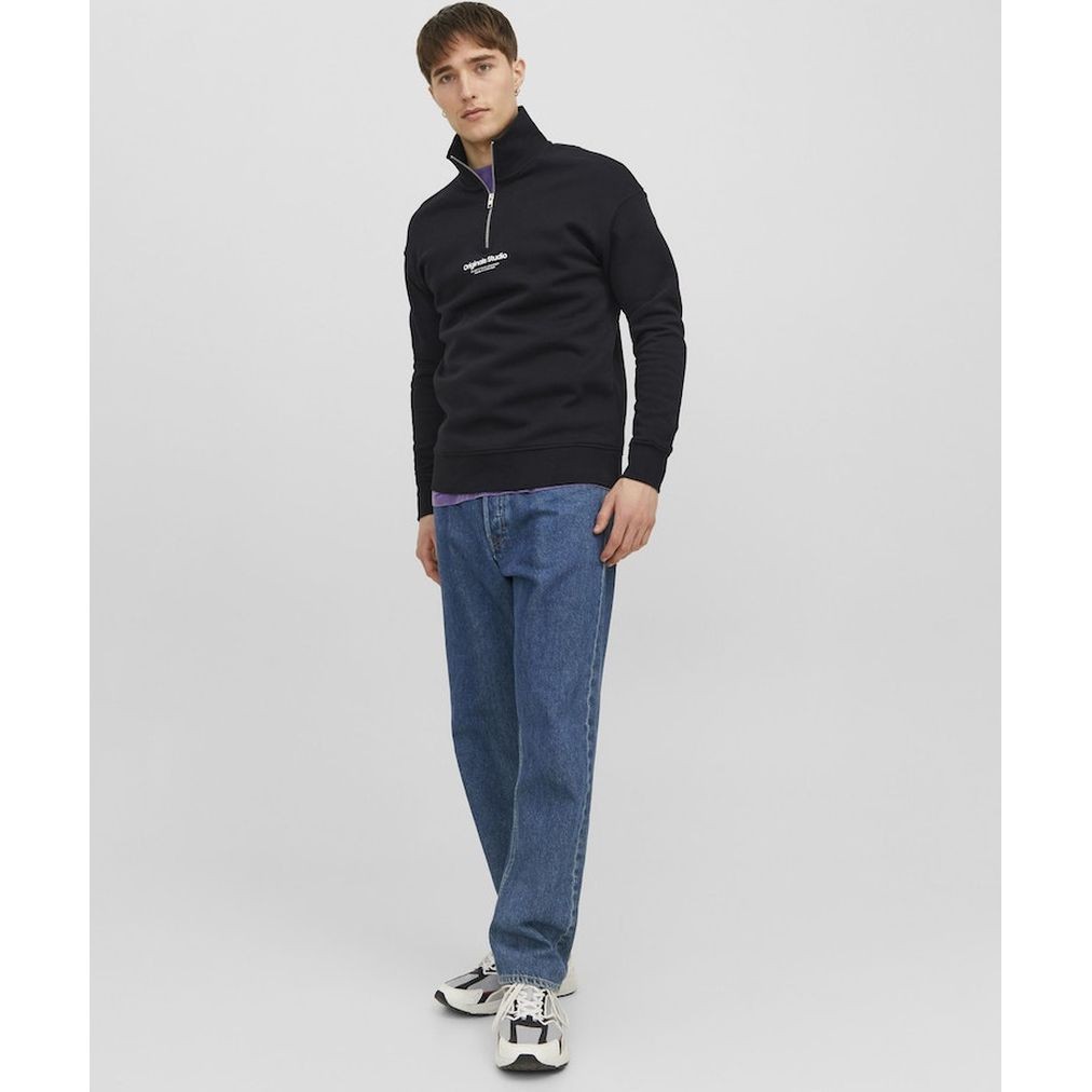 JACK & JONES Sportinis nertinis vyrams, Juoda, Jorvester sweatshirt 4