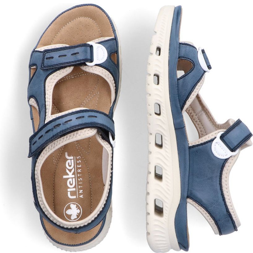 RIEKER Basutės moterims, Mėlyna, Sandals 8