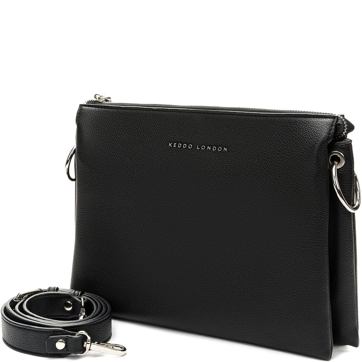 KEDDO Rankinė per petį moterims, Juoda, Crossbody 2