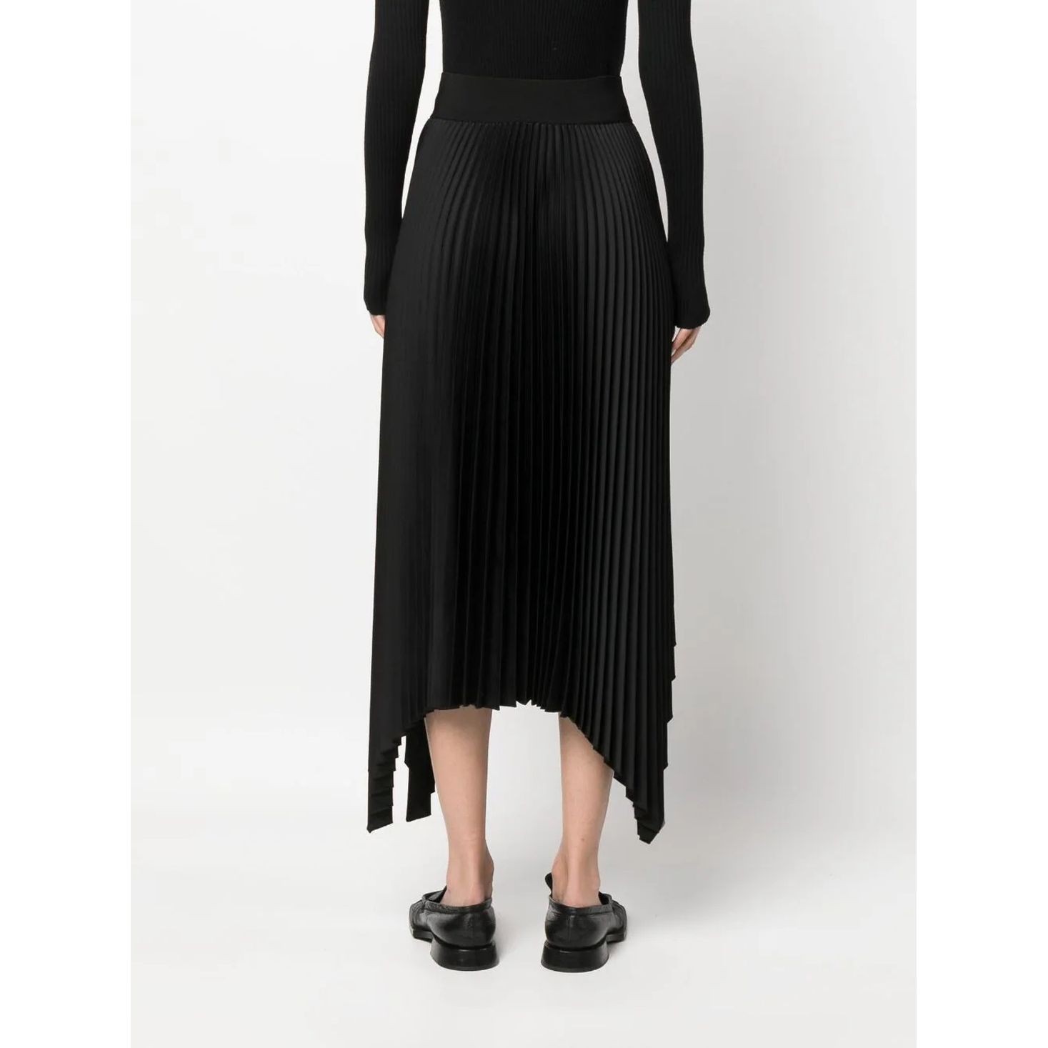 JOSEPH Maxi sijonas moterims, Juoda, Ade skirt knit weave plisse 3