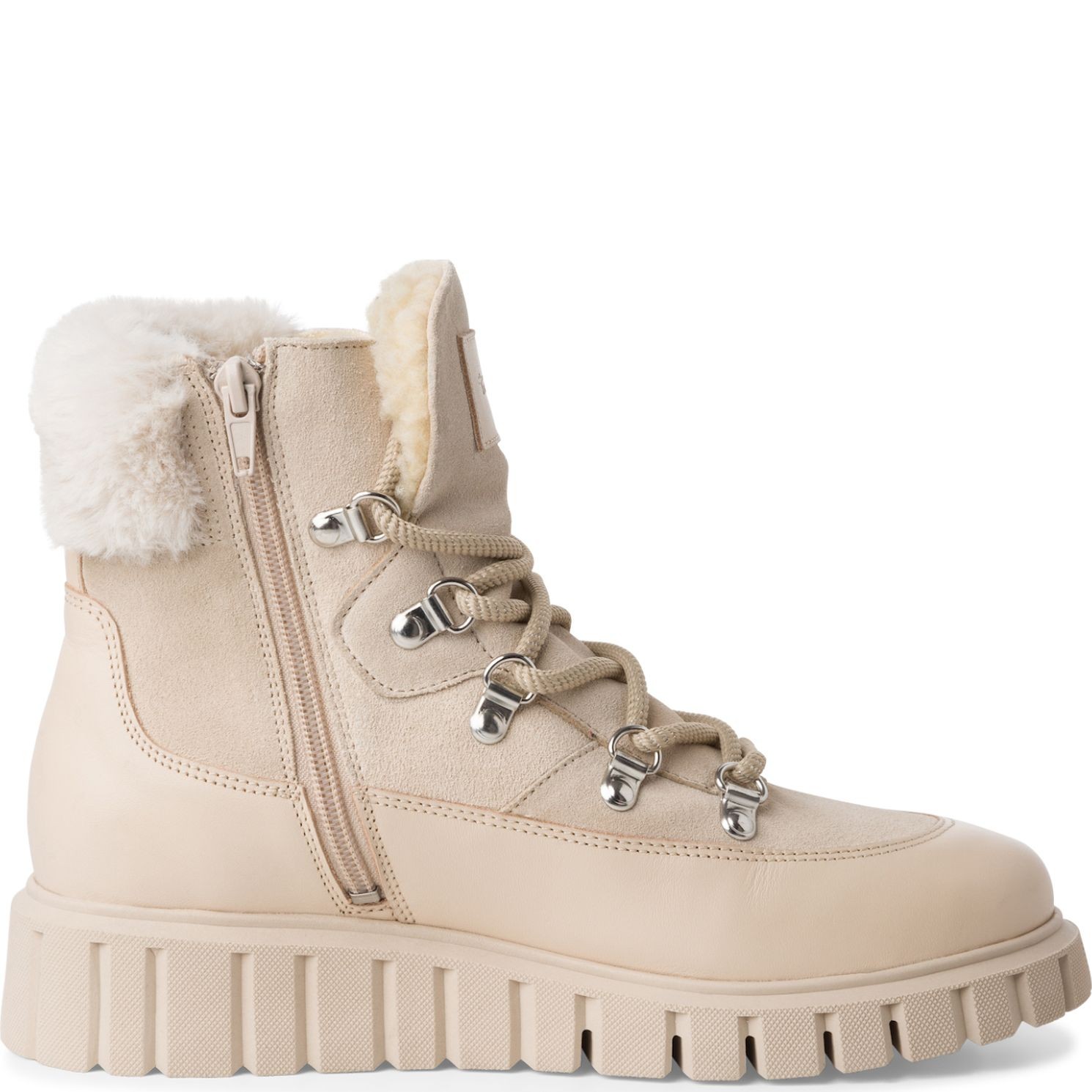 TAMARIS Aulinukai moterims, Smėlio, Wl lace boot 3