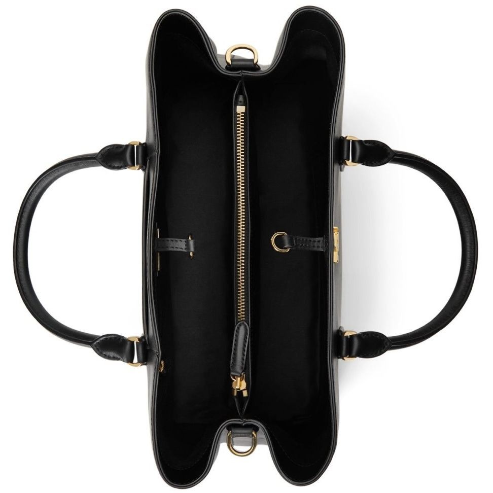 LAUREN RALPH LAUREN Pirkinių krepšys moterims, Juoda, Mary large satchel bag 3
