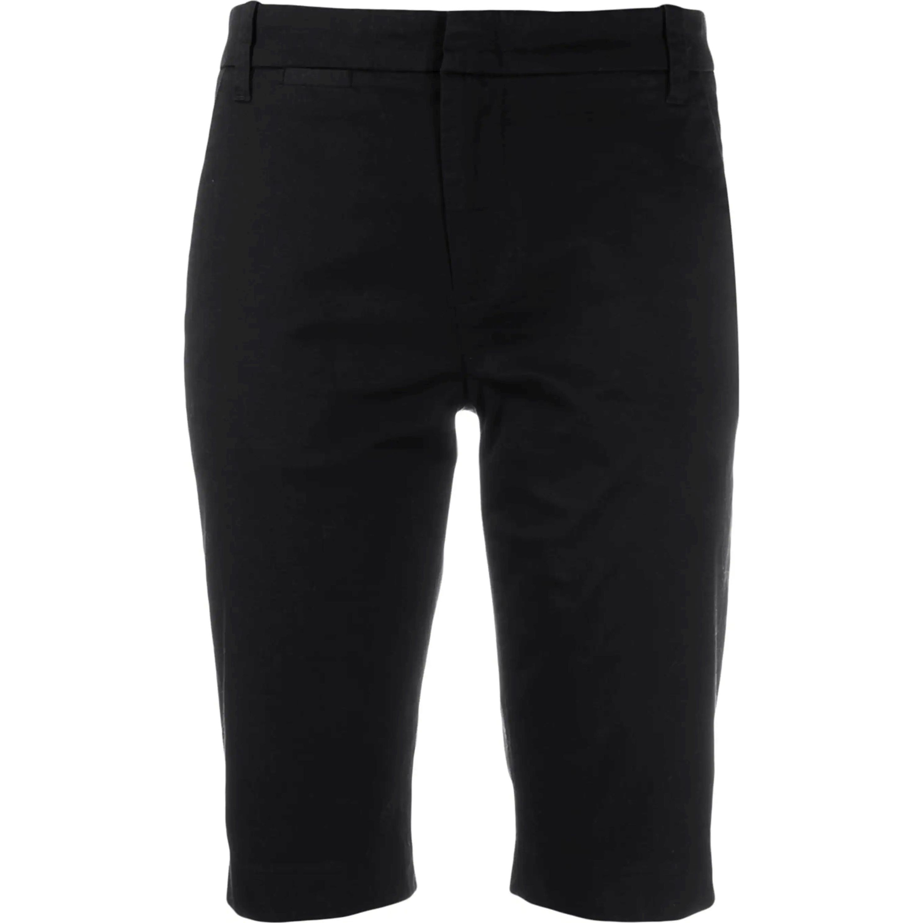 VINCE Šortai moterims, Juoda, Coin pocket bermuda