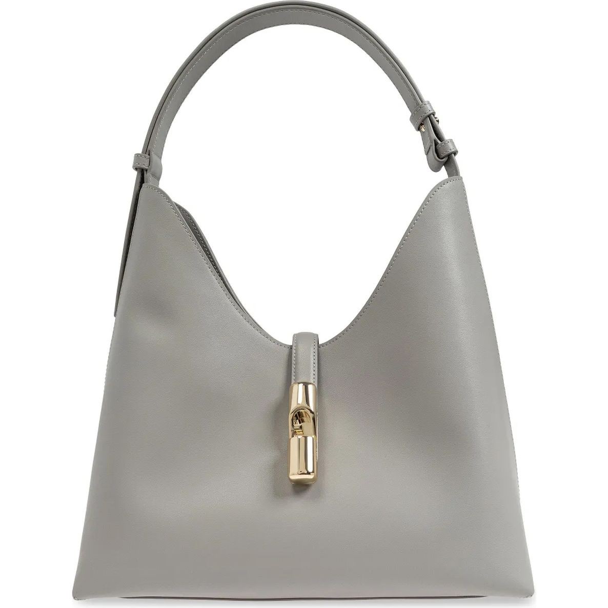 FURLA Pirkinių krepšys moterims, Pilka, Furla goccia m hobo 1