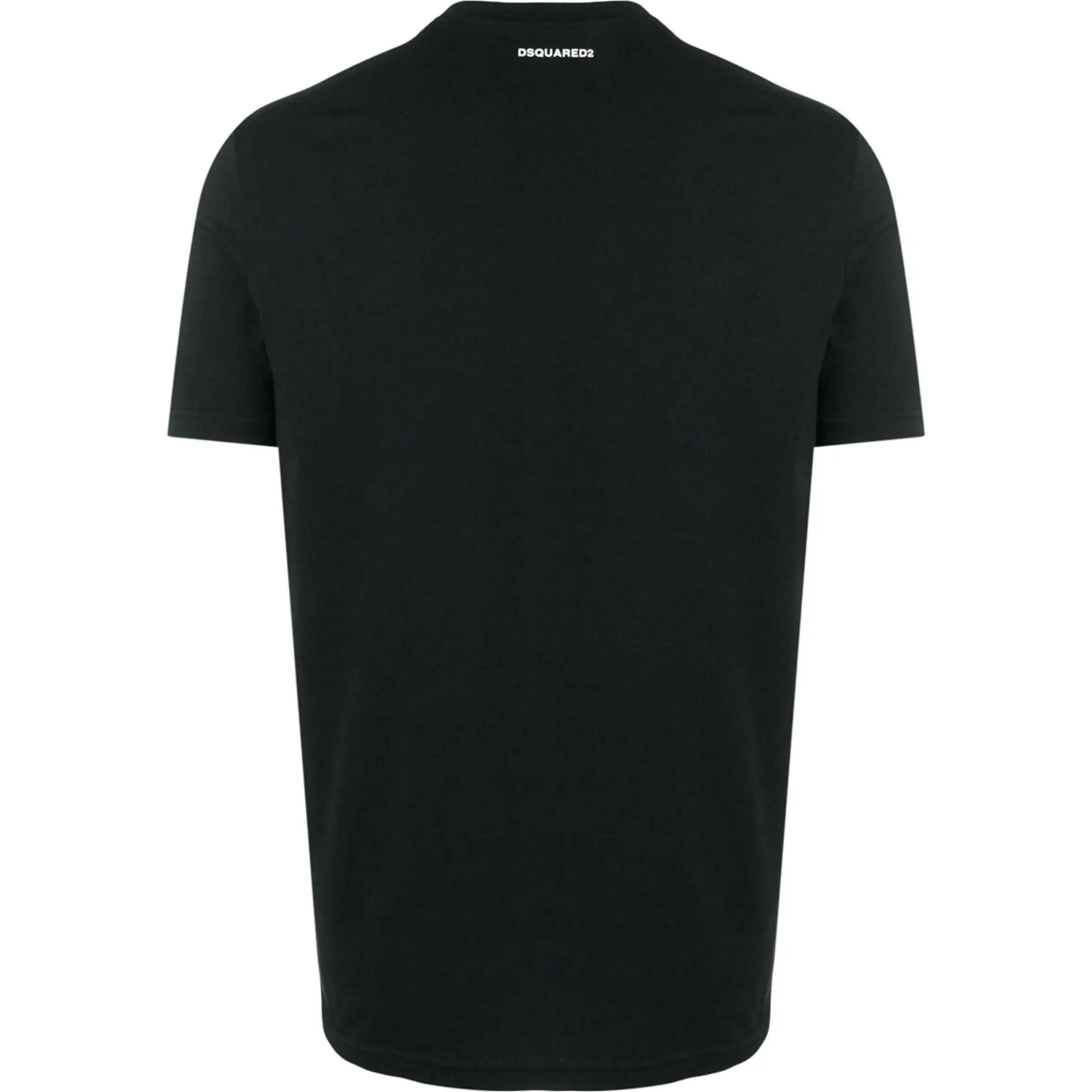 DSQUARED2 UNDERWEAR Marškinėliai trump. rankovėmis vyrams, Juoda, Round neck t-shirt 2