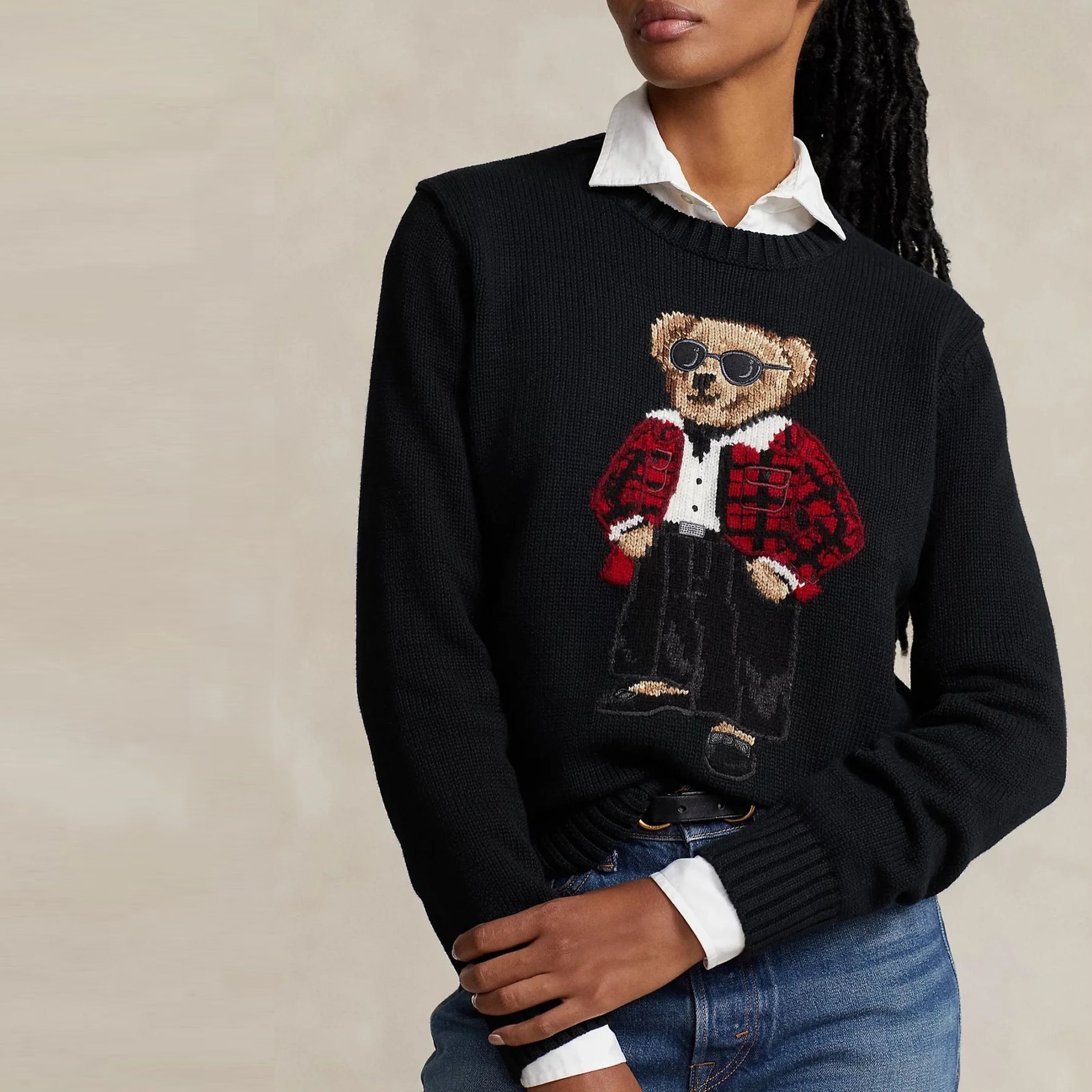 POLO RALPH LAUREN Sportinis nertinis moterims, Juoda, Long sleeve pullover 3