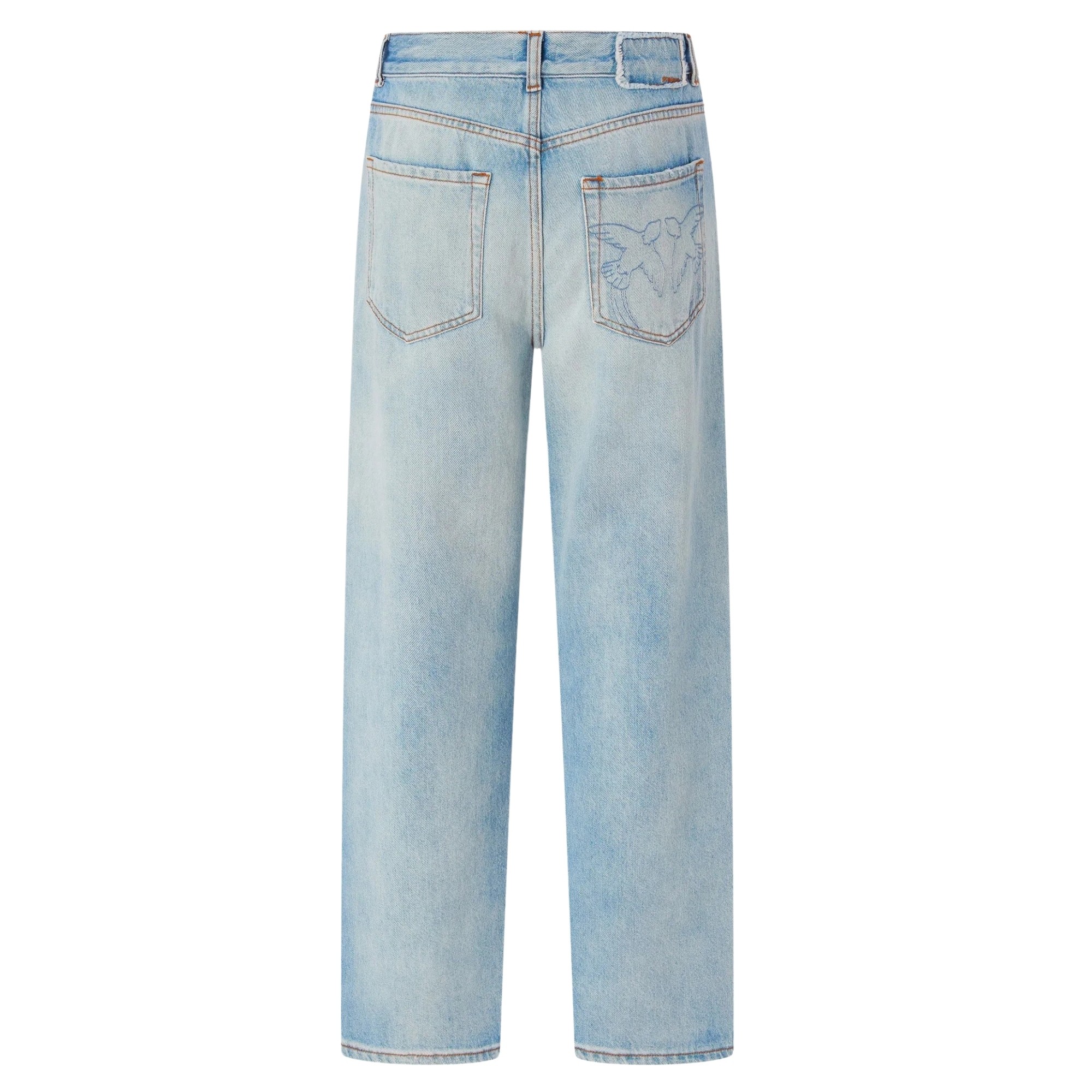 PINKO Tiesūs džinsai moterims, Mėlyna, Lovely loose 2