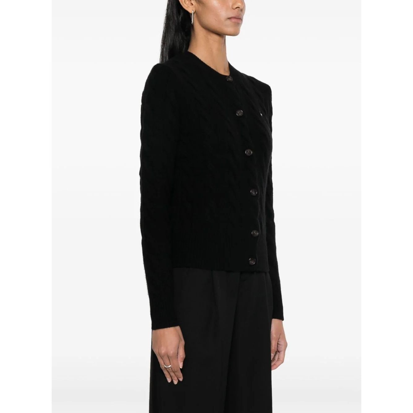 POLO RALPH LAUREN Kardiganas moterims, Juoda, Long sleeve cardigan 2