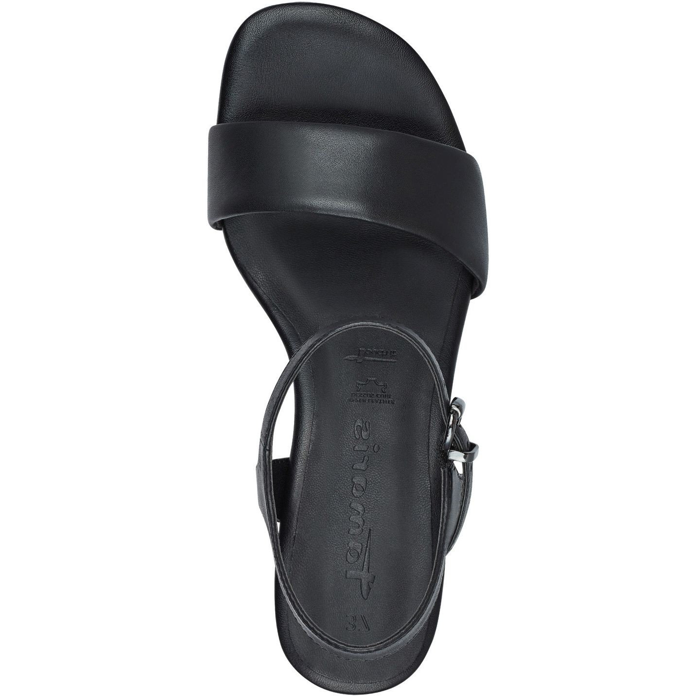 TAMARIS Basutės moterims, Juoda, SANDALS 5