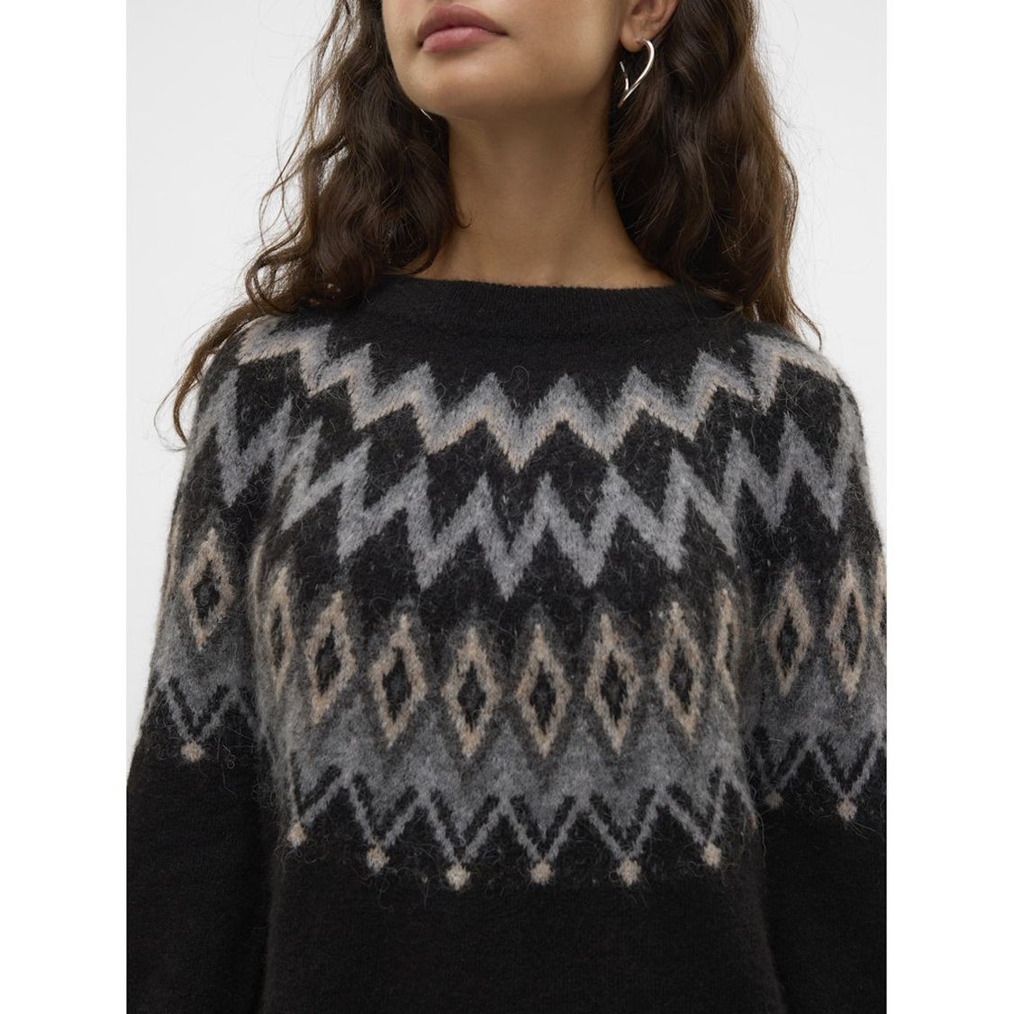 VERO MODA Megztinis moterims, Marga, Visti o-neck pullover 3