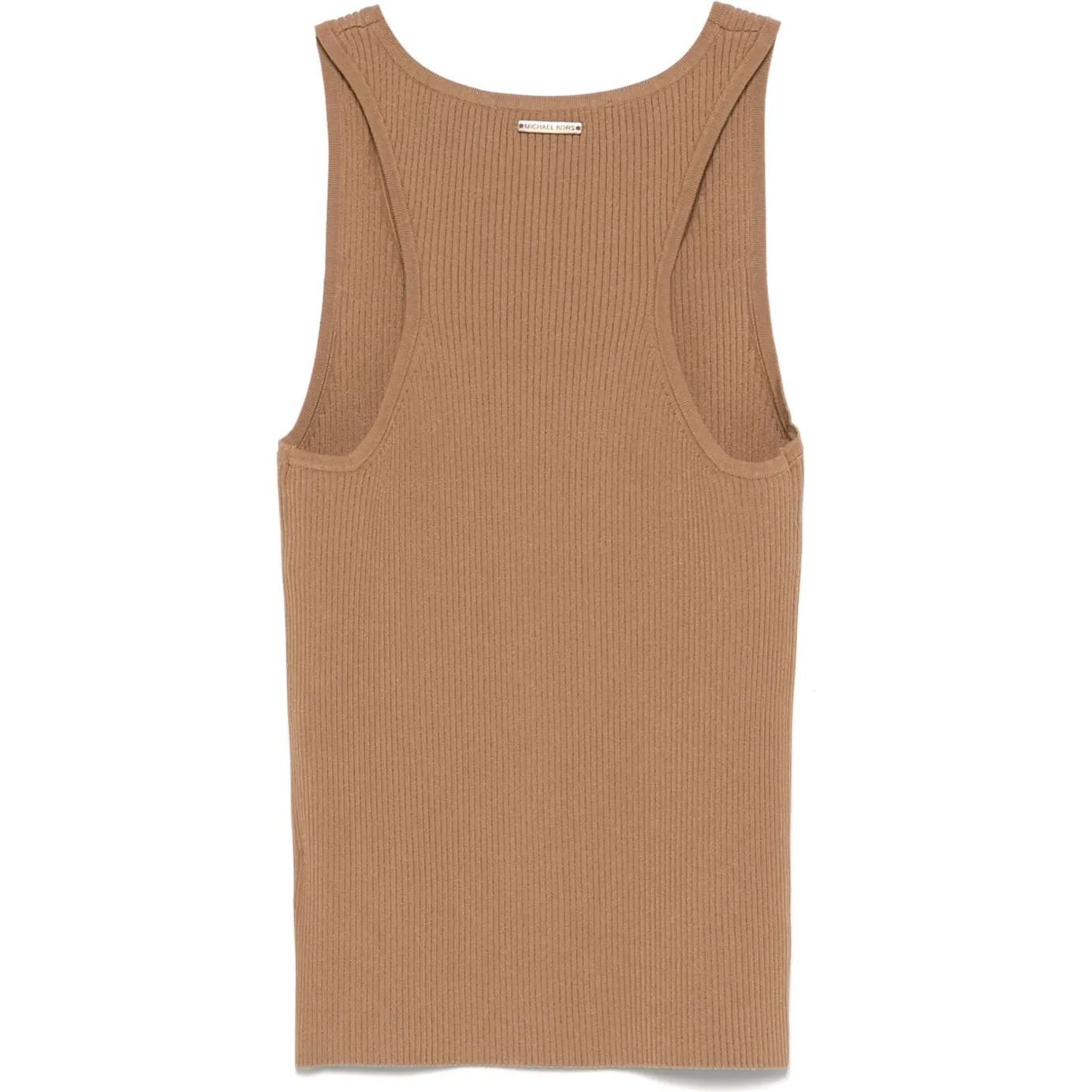 MICHAEL KORS Marškiniai be rankovių moterims, Ruda, Racer-back tank top 2