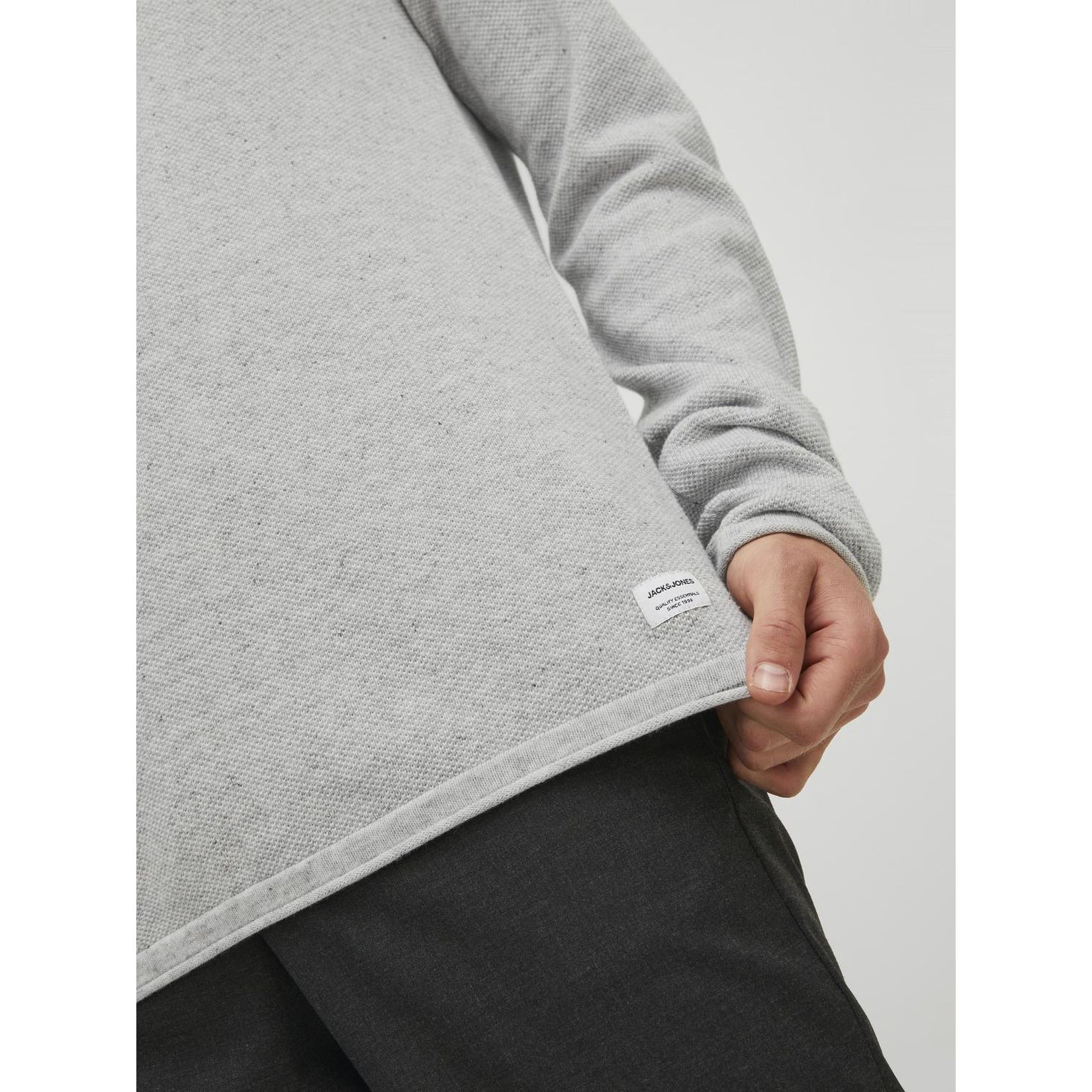 JACK & JONES Megztinis vyrams, Pilka, Jjehill pullover 6
