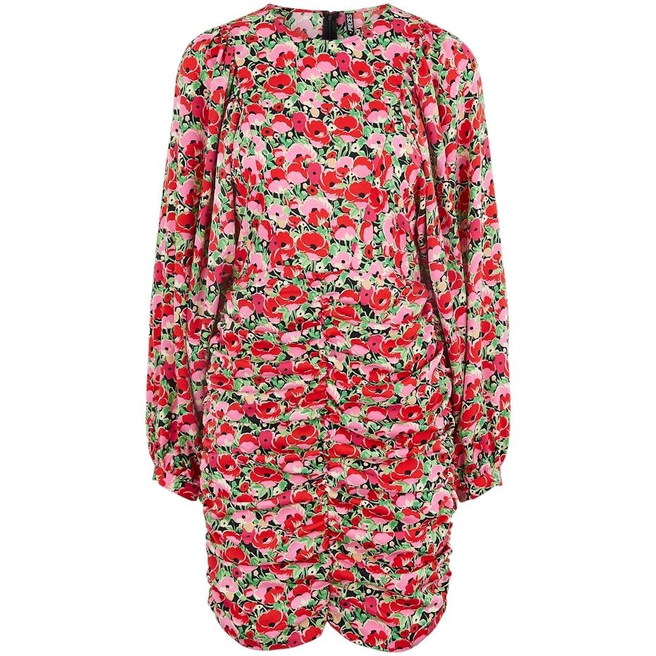 PIECES Midi suknelė moterims, Juoda, PCOLA LS DRESS D2D 1