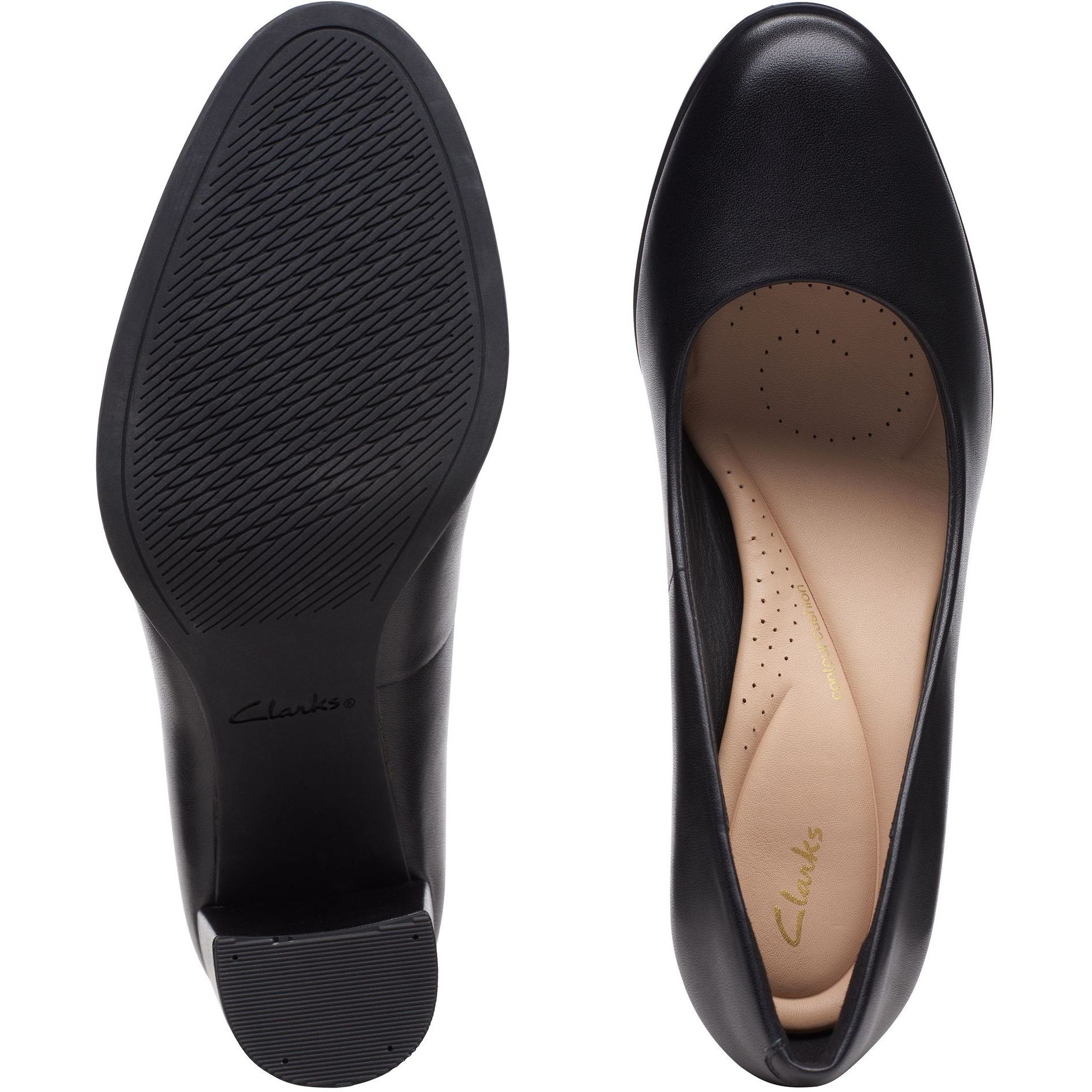 CLARKS Aukštakulniai moterims, Juoda, Freva85 Court Pumps 6