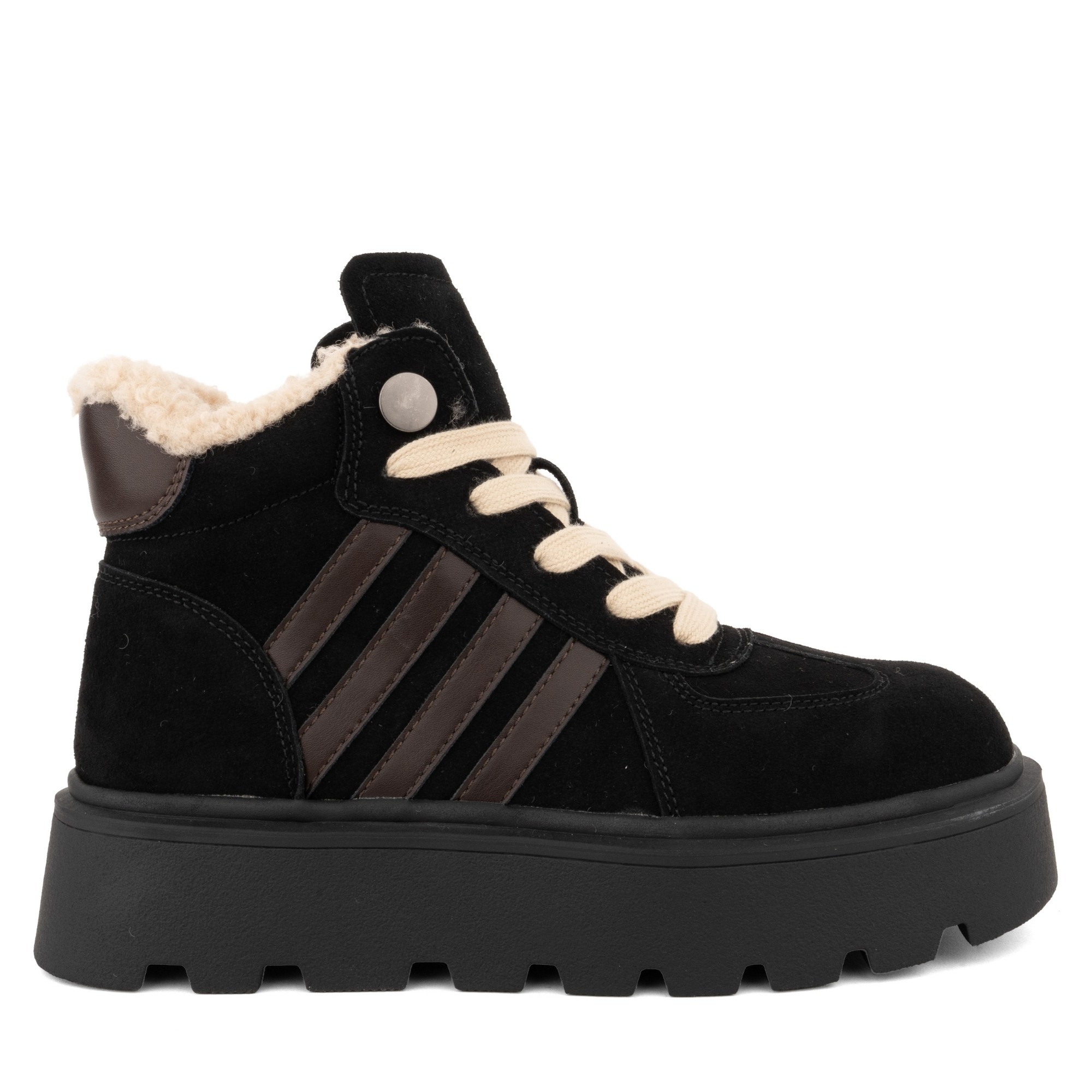 LA CONTE Pašiltinti aulinukai moterims, Juoda, Wm booties, lac6590-25200-woblk 2