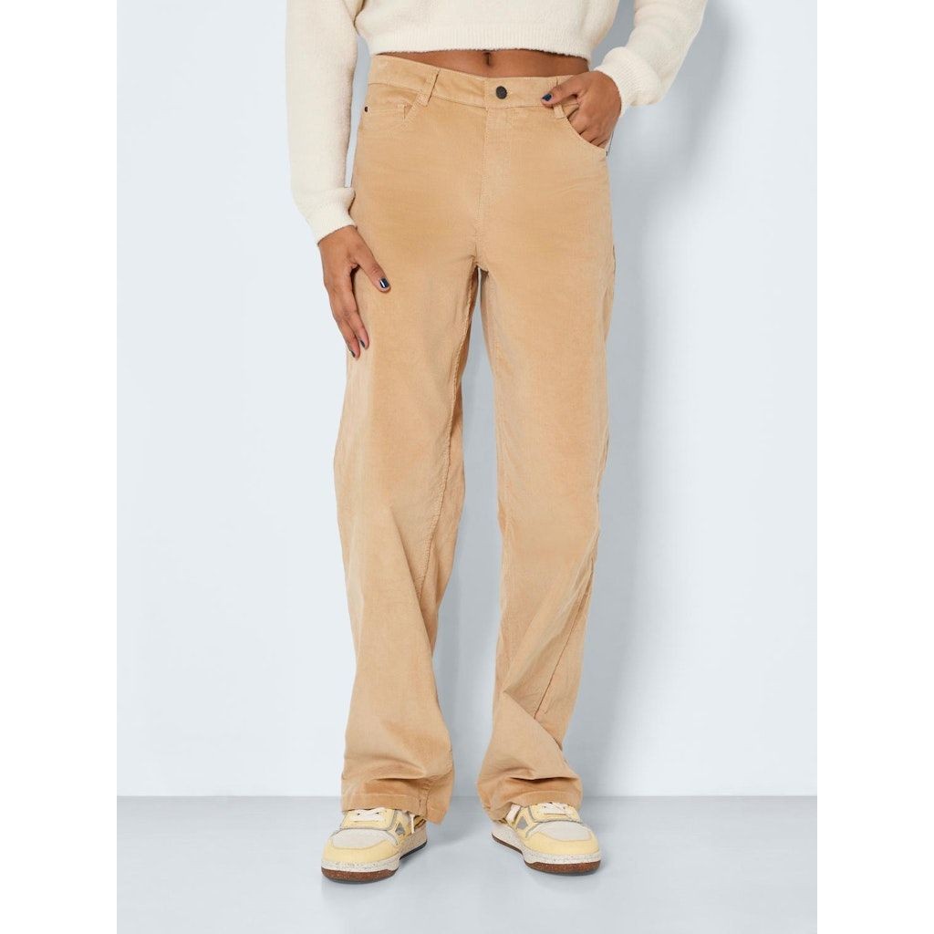 NOISY MAY Tiesūs džinsai moterims, Smėlio, NMAMANDA NW COLOR COR 2