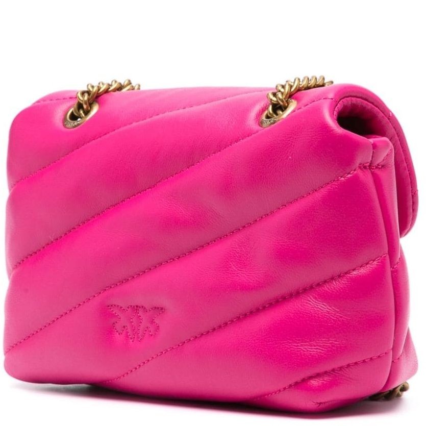 PINKO Rankinė per petį moterims, Rožinė, Baby love puff nappa bag 2