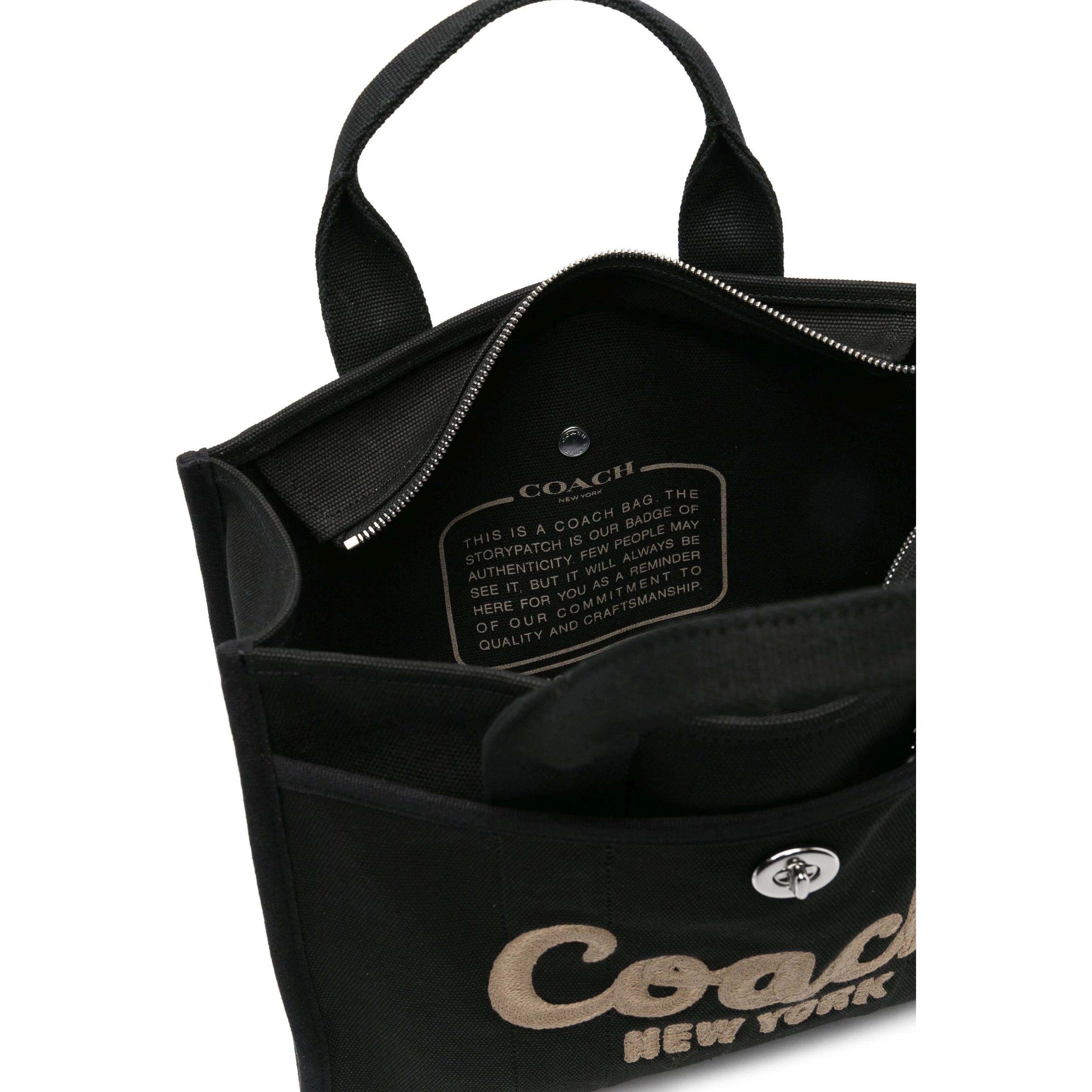 COACH Pirkinių krepšys moterims, Juoda, Cargo tote 4