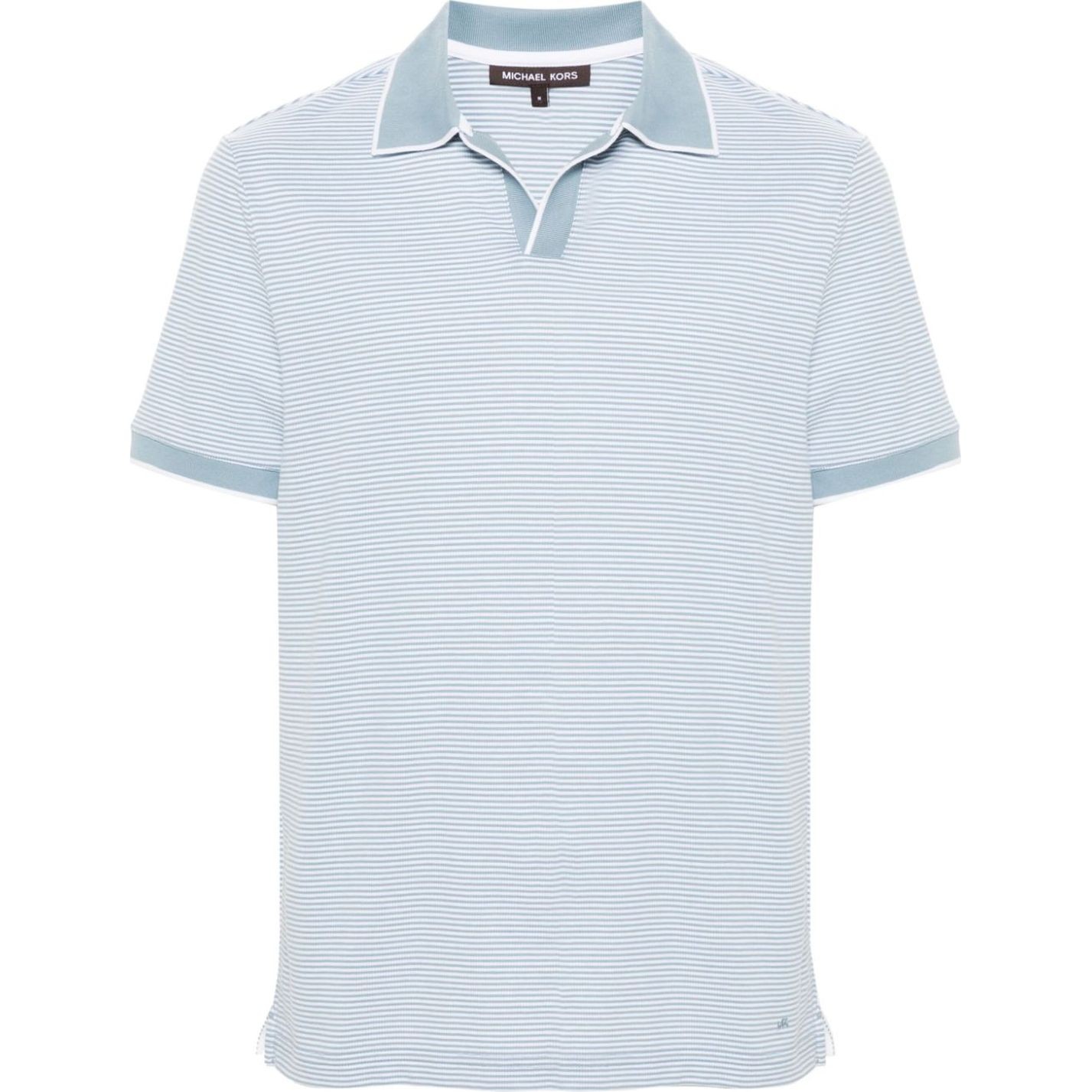 MICHAEL KORS Polo marškiniai trumpos rank. vyrams, Mėlyna, Vacation textured johnny