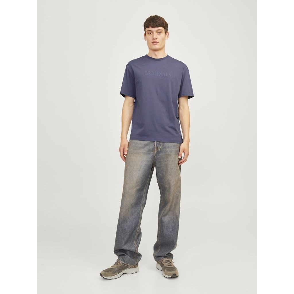 JACK & JONES Marškinėliai vyrams, Mėlyna, Frederiks berg tee 4