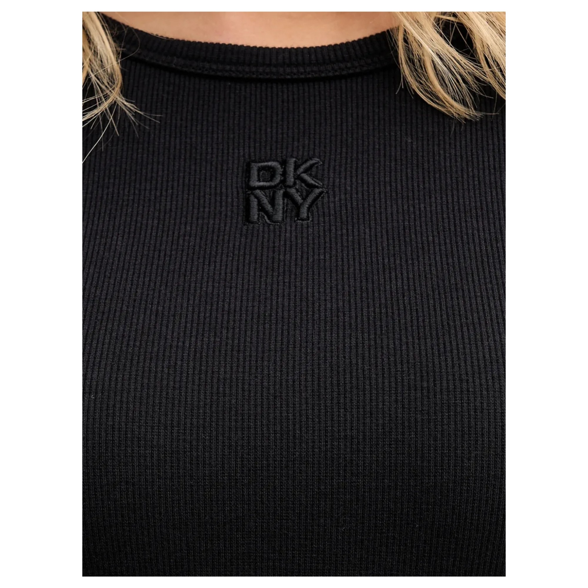 DKNY Midi suknelė moterims, Juoda, Ballet sleeve dress 4