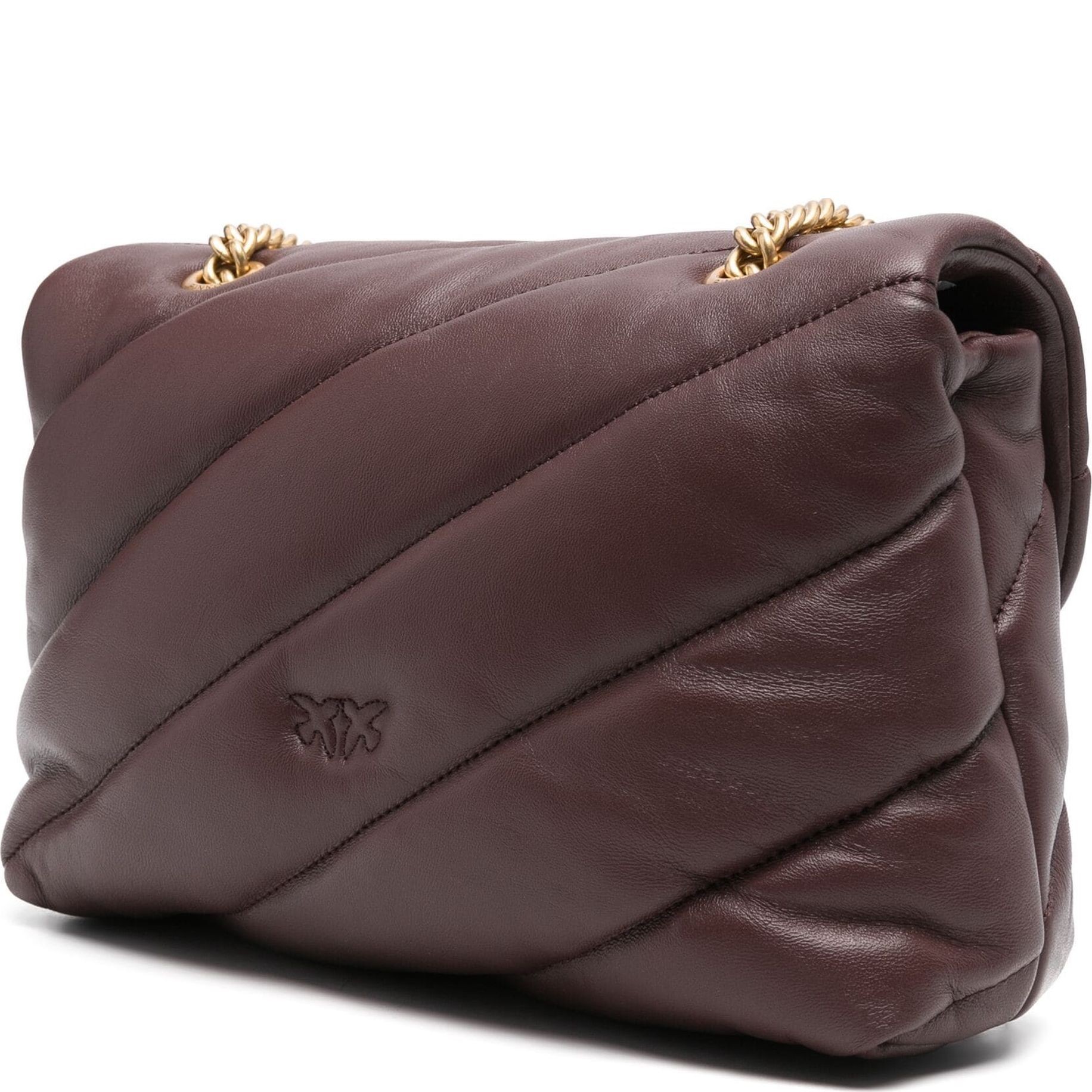 PINKO Rankinė per petį moterims, Ruda, Love puff shoulder bag 2