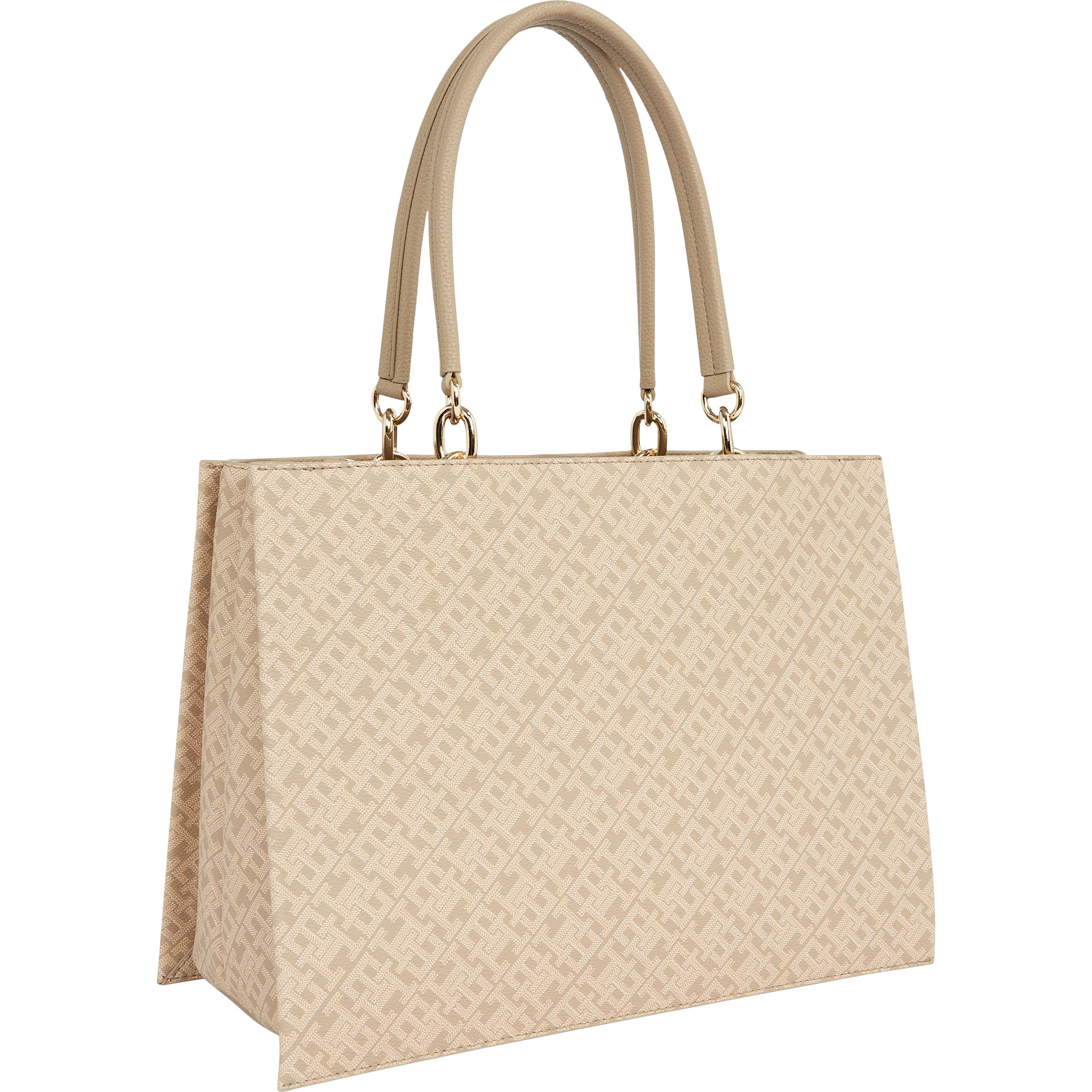 TOMMY HILFIGER Rankinė per petį moterims, Smėlio, Her satchel mono 2