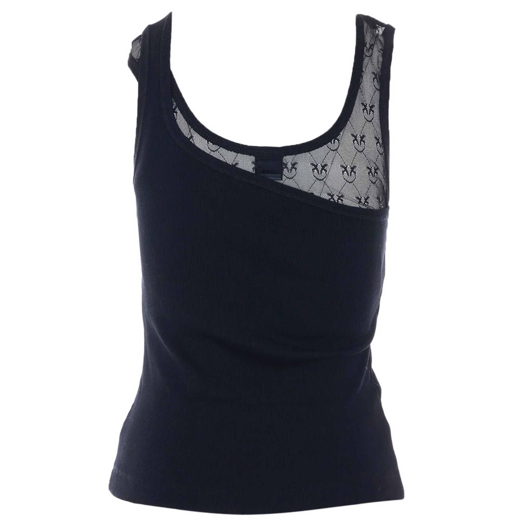 PINKO Marškiniai be rankovių moterims, Juoda, Cupboard tanktop 2