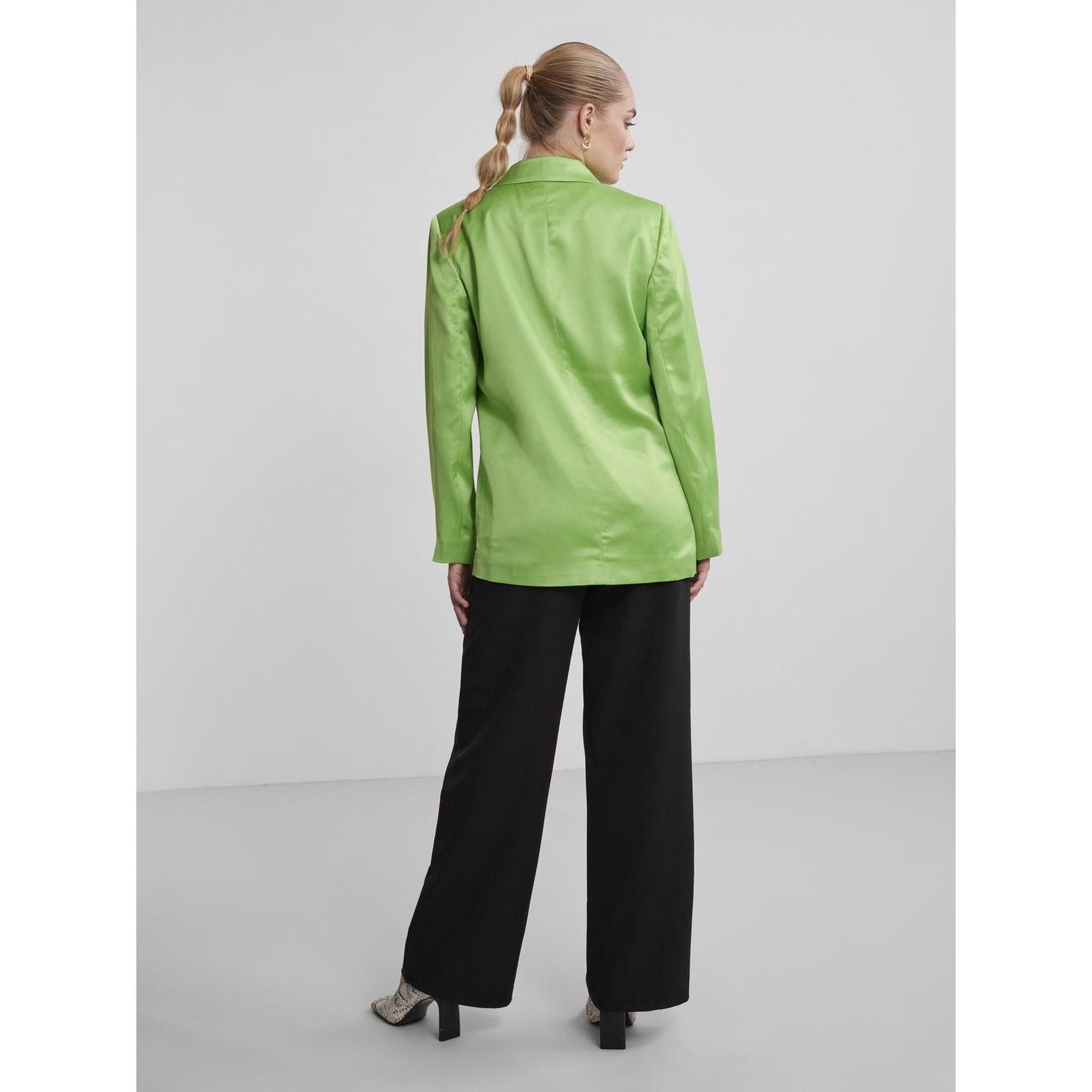 PIECES Švarkas moterims, Žalia, PCMASJA LS BLAZER 4