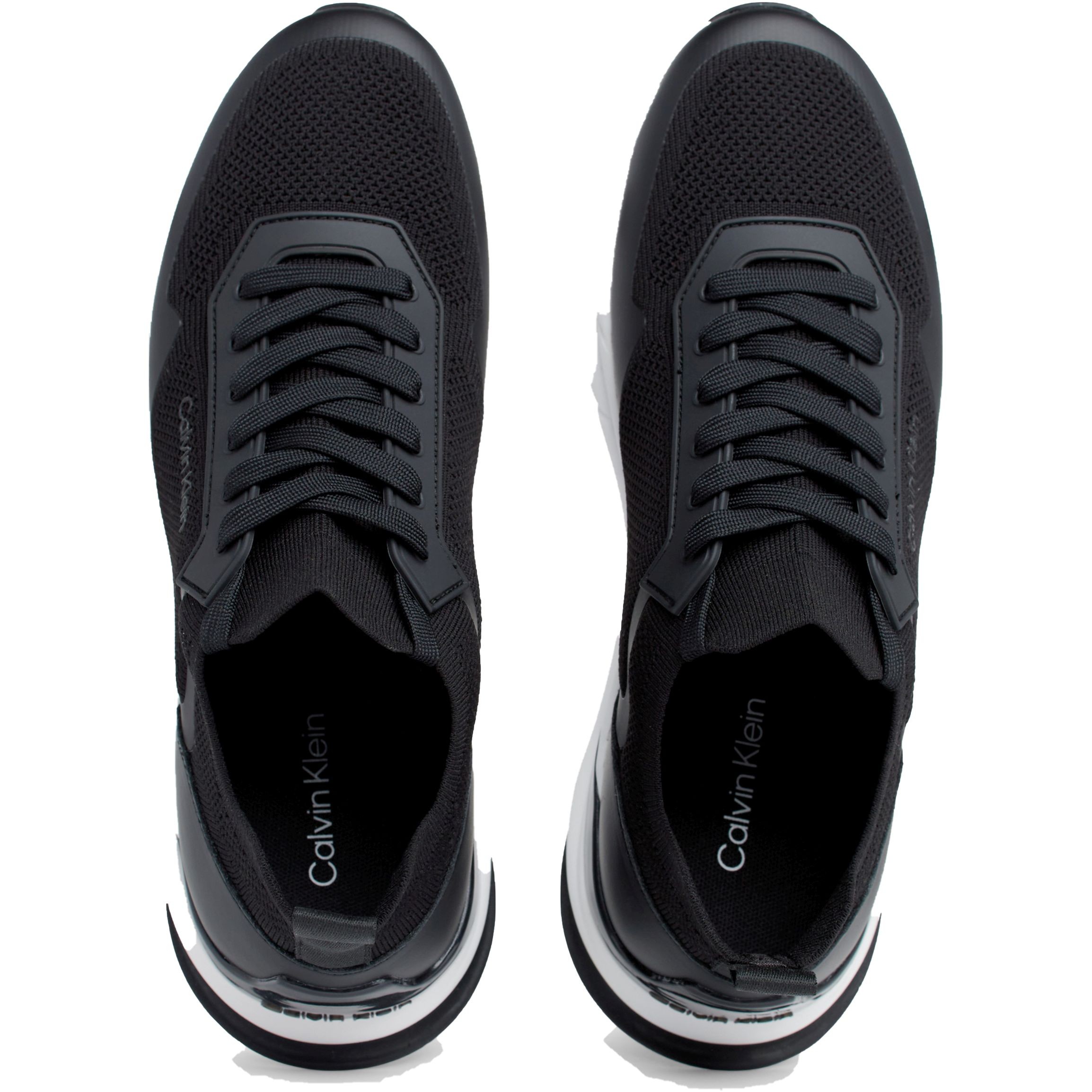 CALVIN KLEIN Laisvalaikio bateliai vyrams, Juoda, Low top lace up mix leisure 4