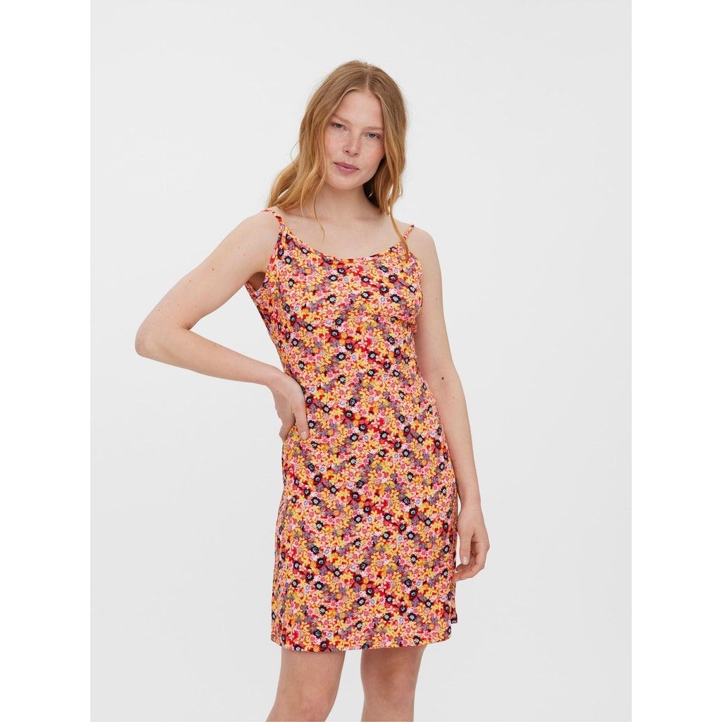 VERO MODA Midi suknelė moterims, Raudona, VMULLIPAM SINGLET SHO 4