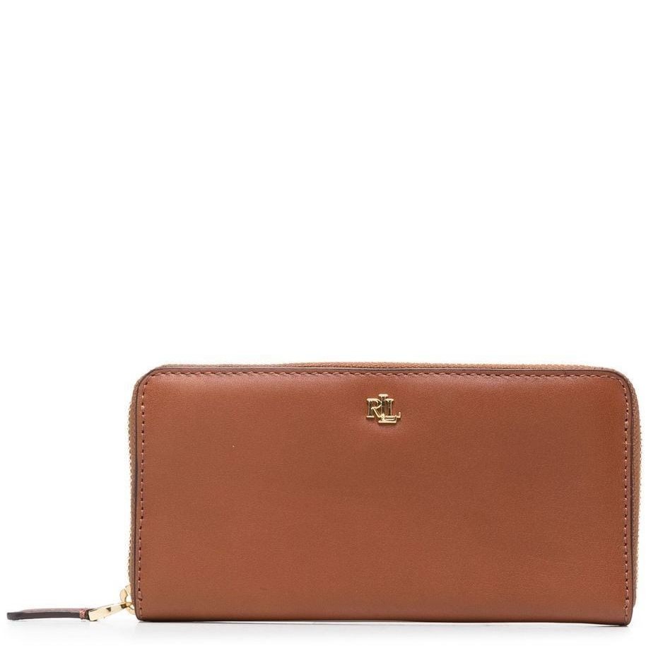 LAUREN RALPH LAUREN Piniginė moterims, Ruda, Zip cont large wallet 1