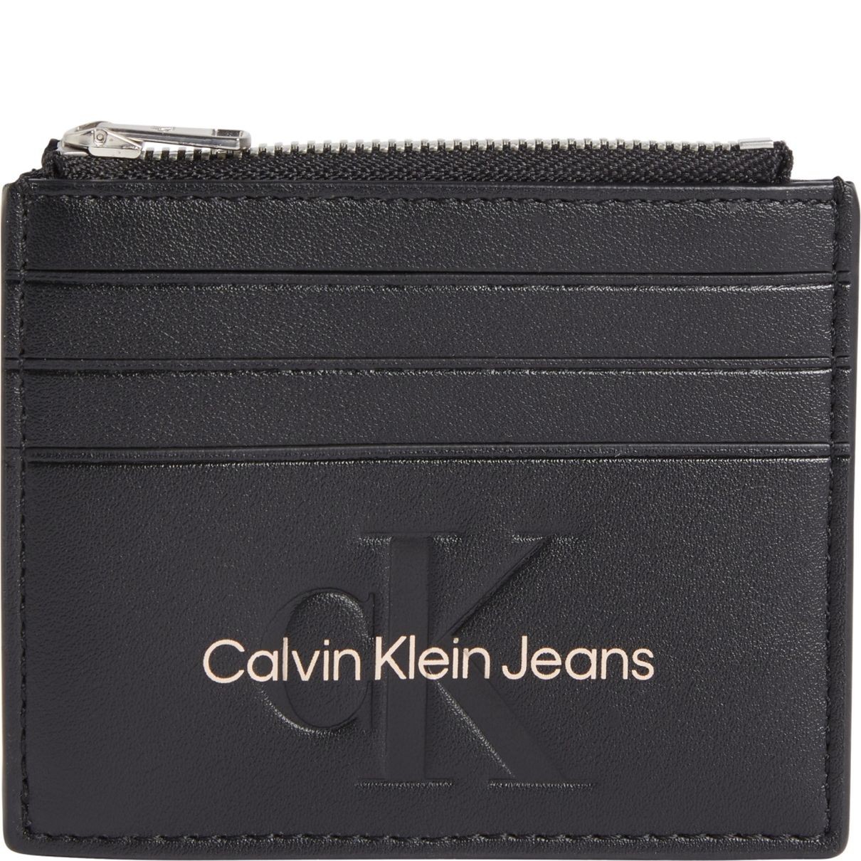 CALVIN KLEIN JEANS Piniginė moterims, Juoda, Sculpted cardcase 6cc wallets 1