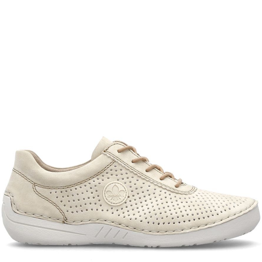 RIEKER Laisvalaikio bateliai moterims, Smėlio, LEISURE 4