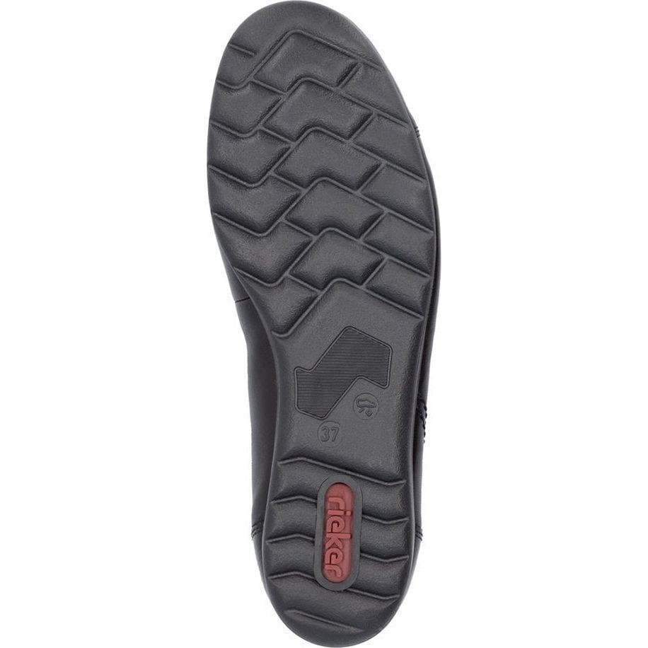 RIEKER Balerinos moterims, Juoda, Ladies shoes 7