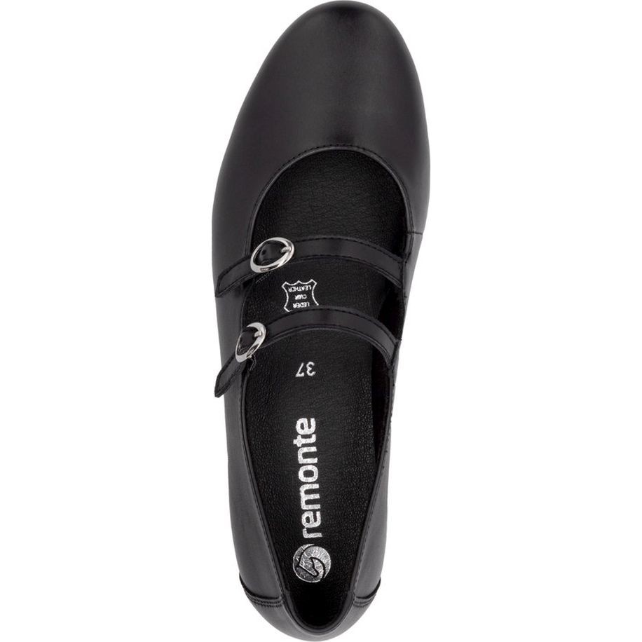 REMONTE Balerinos moterims, Juoda, Ballerina with straps 6