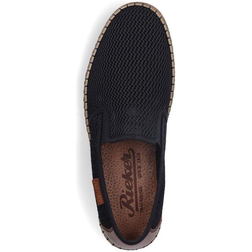 RIEKER Bateliai - vyrams, Juoda, SHOES 4