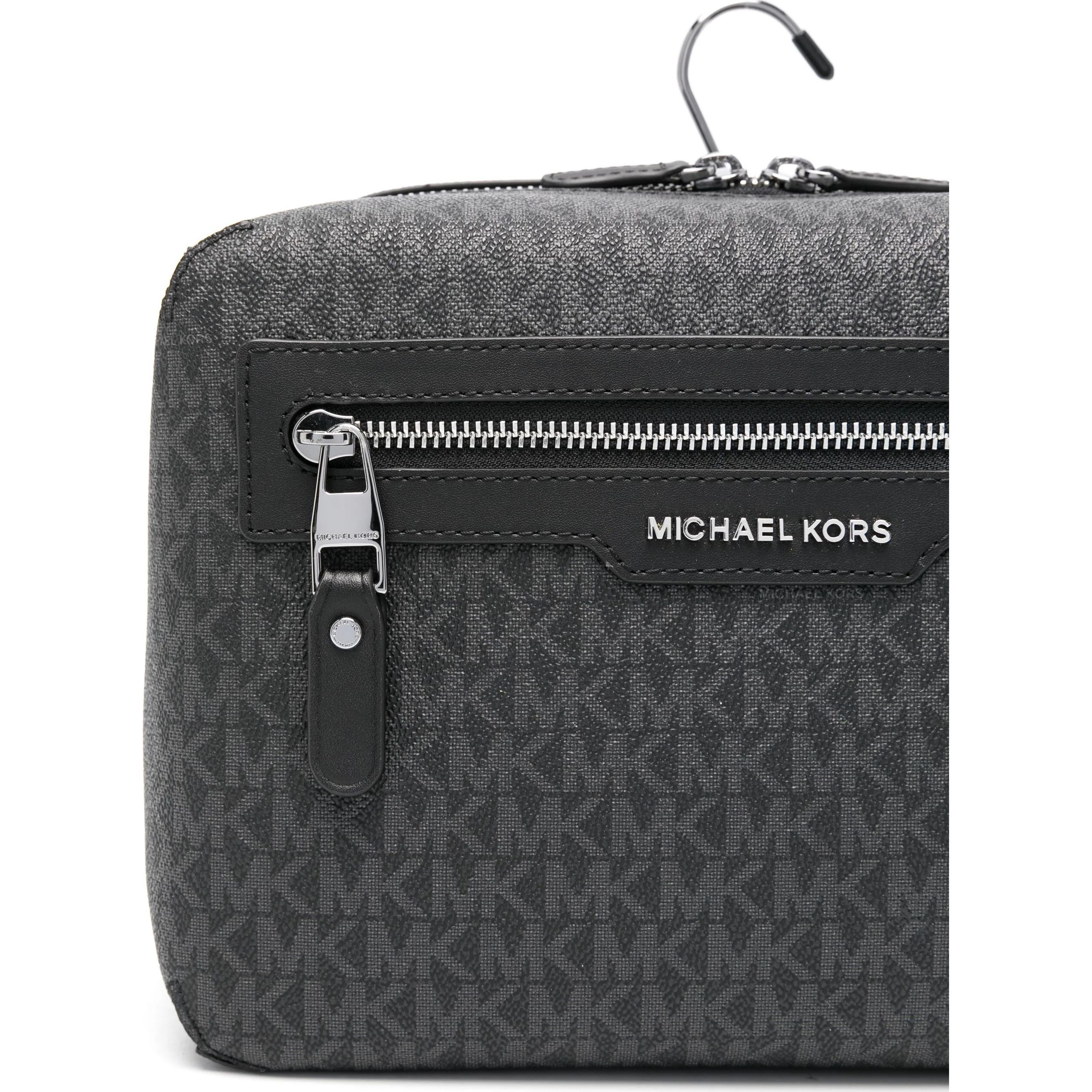 MICHAEL KORS Rankinė per petį vyrams, Juoda, Hanging dopp kit 3